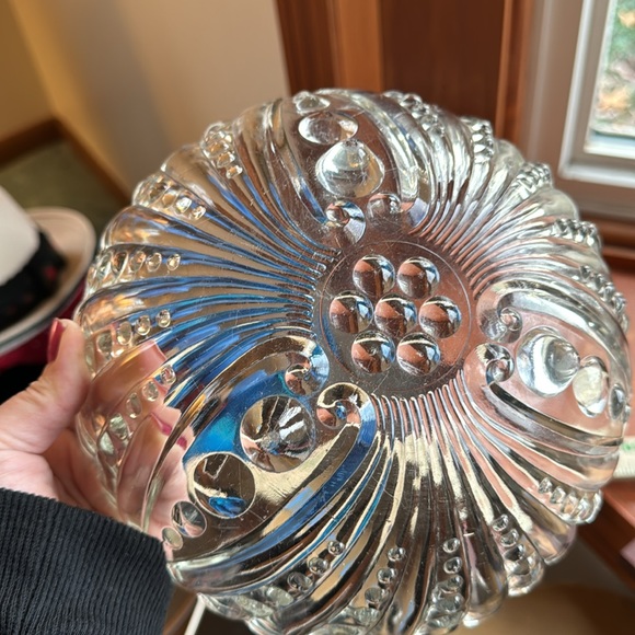 Vintage 8.5x3 " anchor hocking clear glass purple - Picture 8 of 8